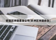 欧盟区块链基金公司[欧洲区块链协会]